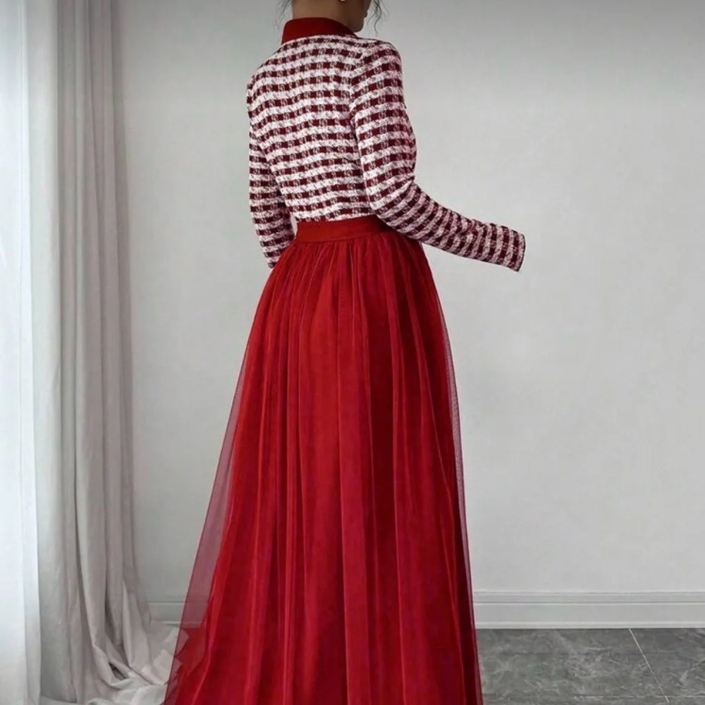 ALL OFFERS ACCEPTED!🥰 Elegant Romantic Fabric A-Line Long Sleeve Dress For Women - Picture 2 of 8